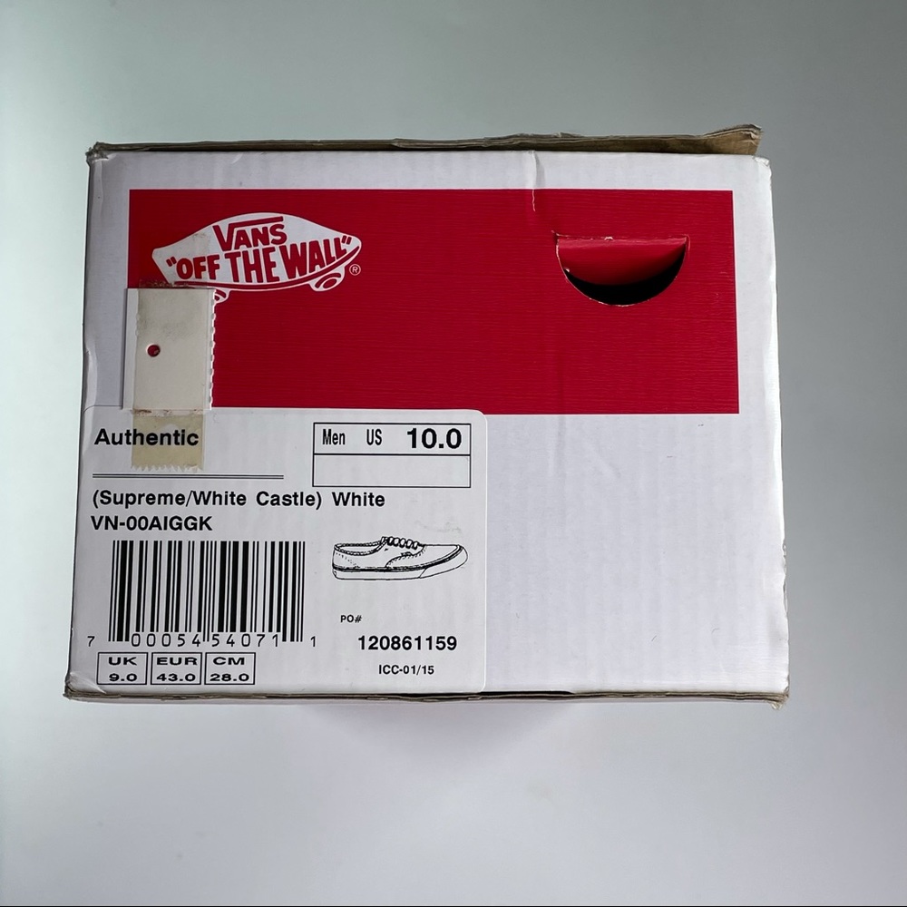 Supreme Vans White Castle Mens Size 10 Lace up Sneakers Shoes - Picture 12 of 13